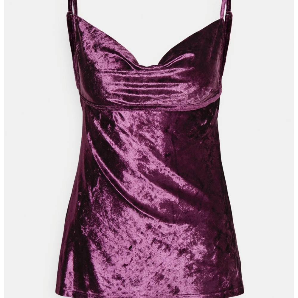 NWT: FREE PEOPLE; ALL NIGHT VELVET TUNIC. - Picture 4 of 7
